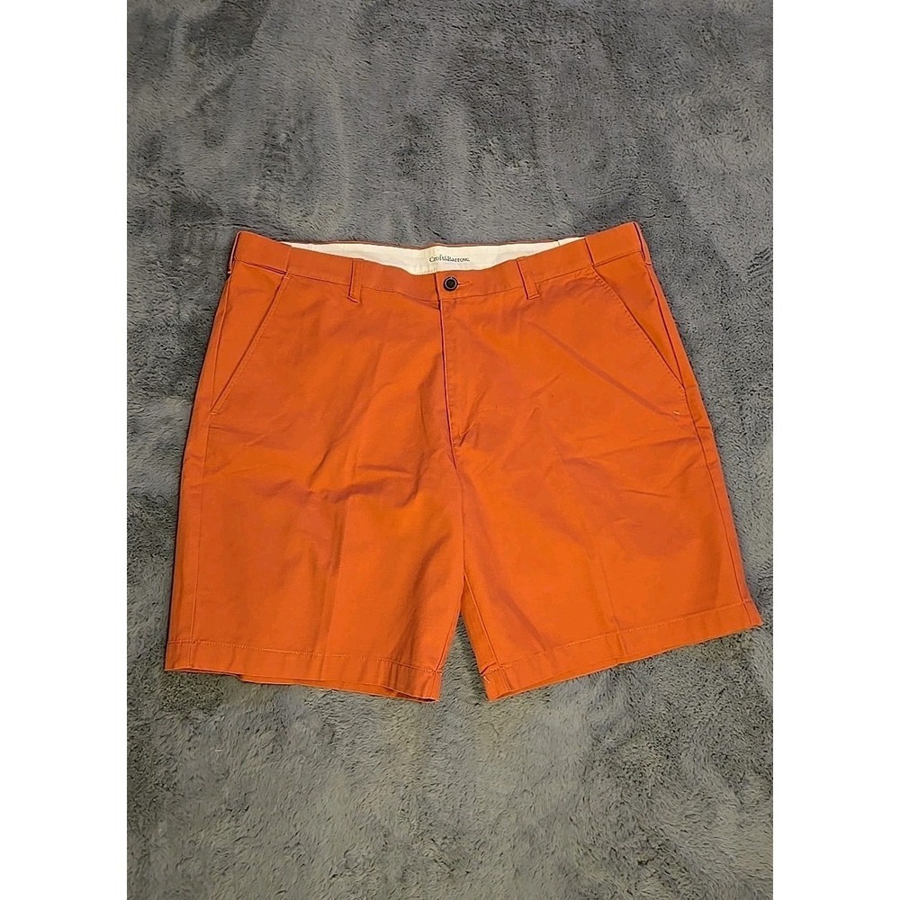 Croft & Barrow Men's Size 42 Salmon Pink Side-Elastic Relaxed Fit Cargo Shorts